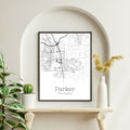 Parker Colorado City Map Poster - GroovyGrove