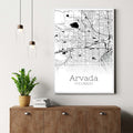 Arvada Colorado City Map Poster - GroovyGrove