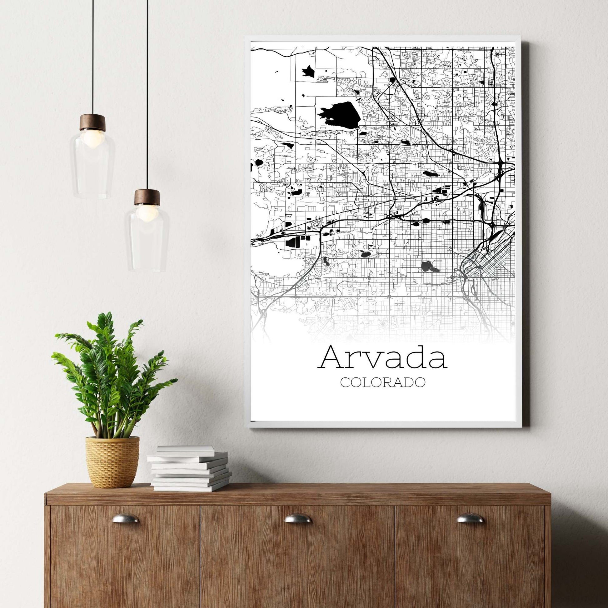 Arvada Colorado City Map Poster - GroovyGrove