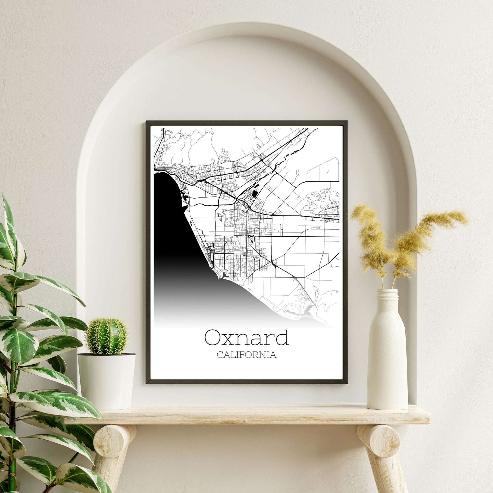 Oxnard California City Map Poster - GroovyGrove