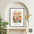 Indiana Flower Market Poster - GroovyGrove