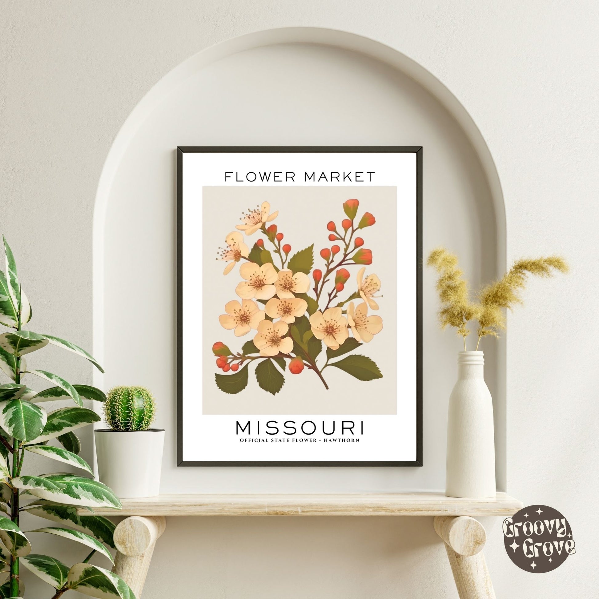 Missouri Flower Market Poster - GroovyGrove