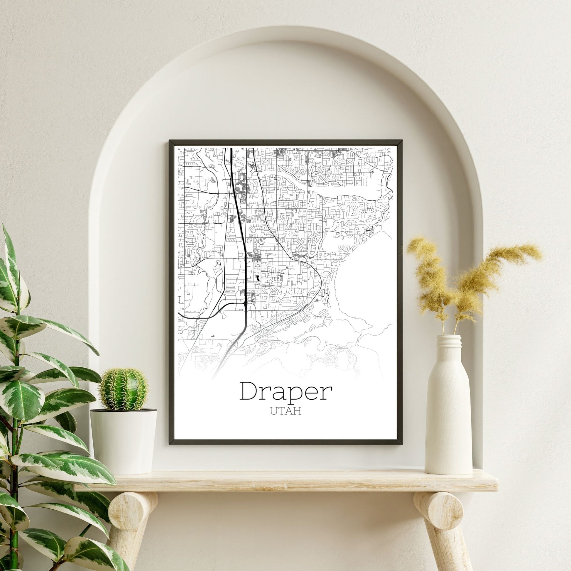 Draper Utah City Map Poster - GroovyGrove