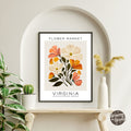 Virginia Flower Market Poster - GroovyGrove