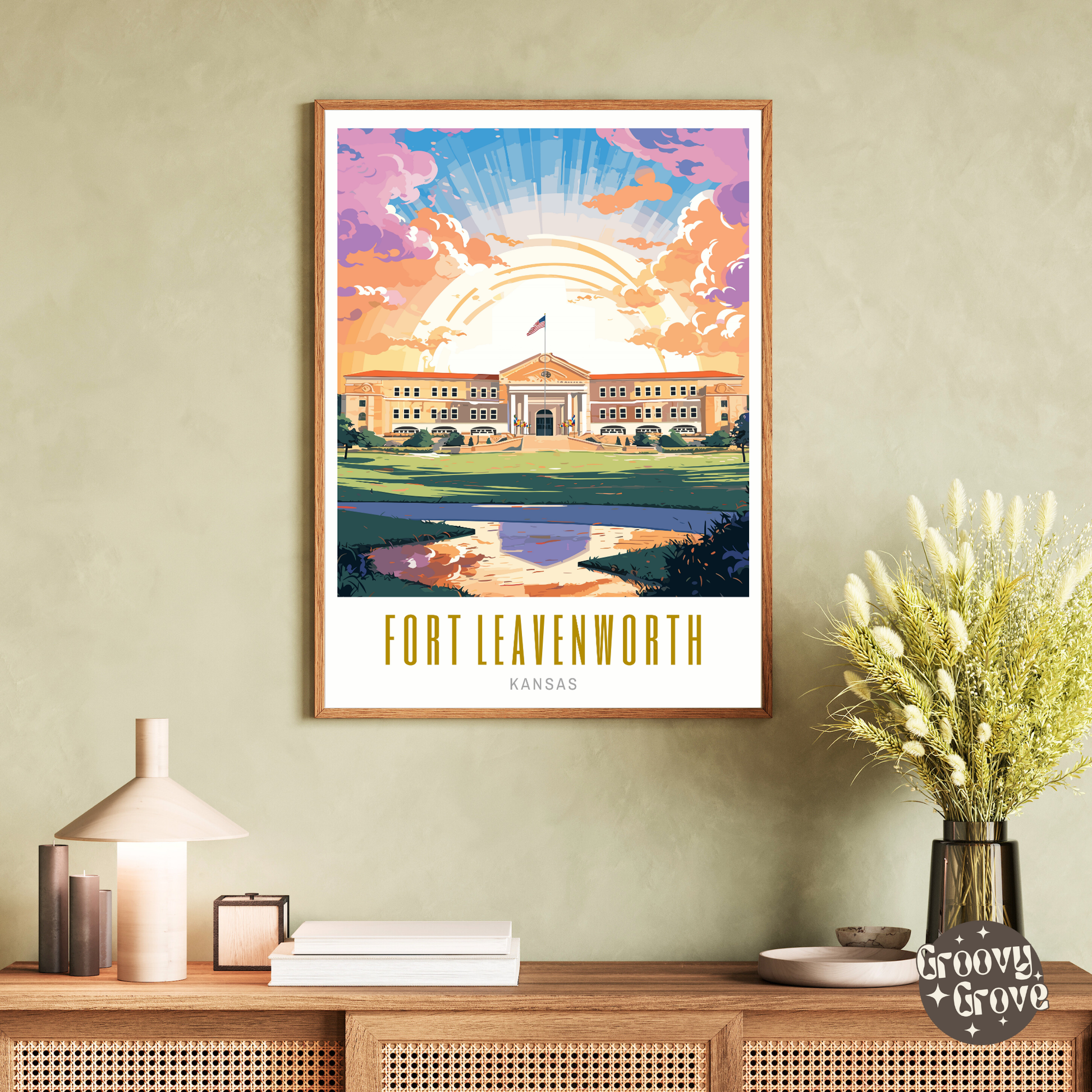 Fort Leavenworth Kansas Poster - GroovyGrove