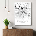 Alexandria Louisiana City Map Poster - GroovyGrove