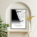 Encinitas California City Map Poster - GroovyGrove