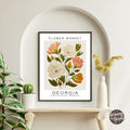 Georgia Flower Market Poster - GroovyGrove