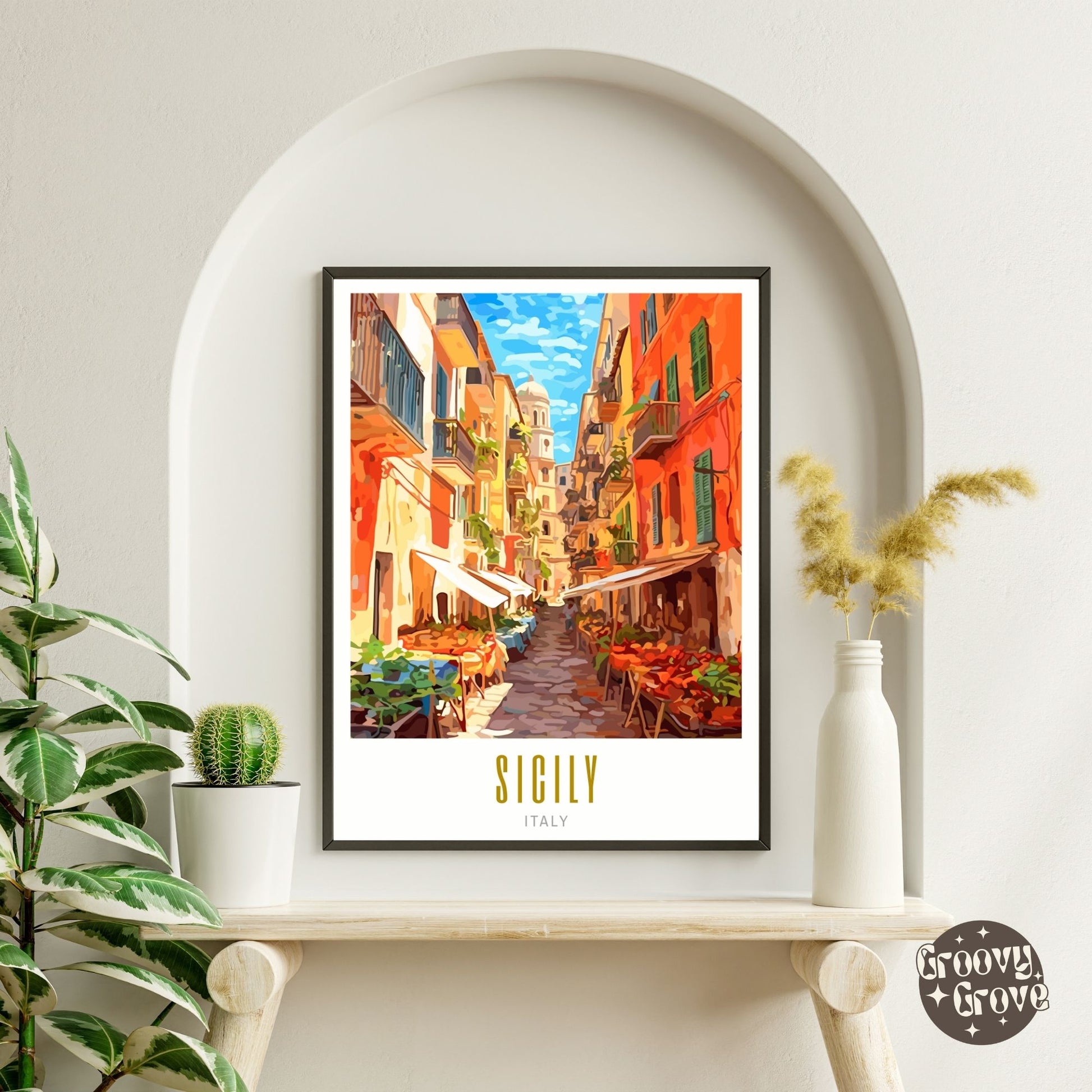 Sicily Italy Poster - GroovyGrove