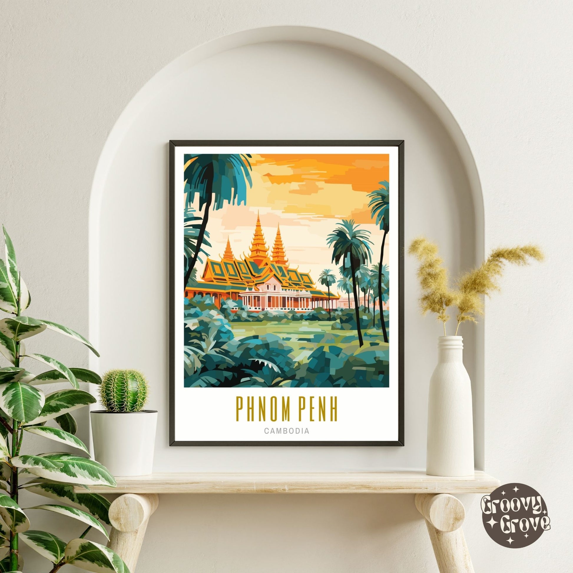 Phnom Penh Cambodia Poster - GroovyGrove