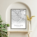 Santa Ana California City Map Poster - GroovyGrove