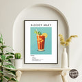 Bloody Mary Retro Cocktail Poster - GroovyGrove