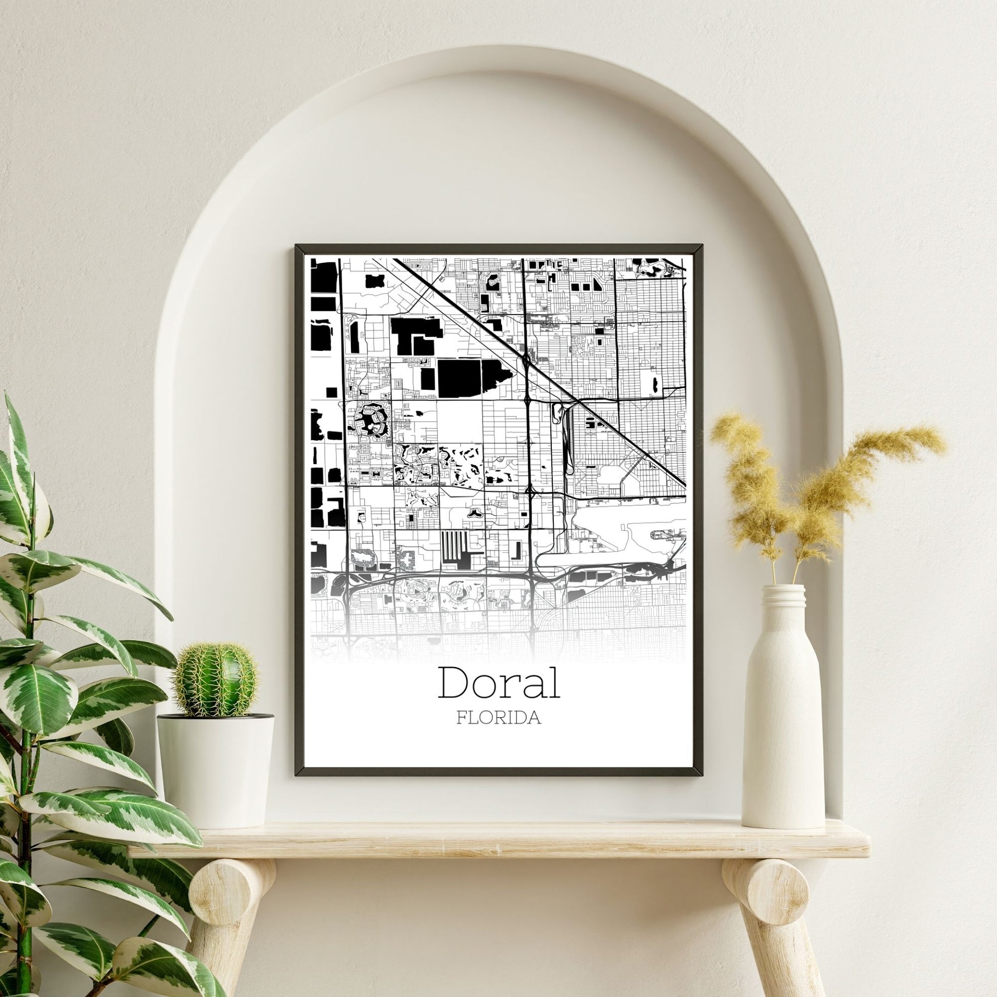 Doral Florida City Map Poster - GroovyGrove