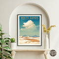 White Sands National Park Vintage Poster - GroovyGrove