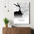 Buffalo New York City Map Poster - GroovyGrove