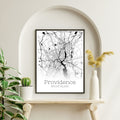 Providence Rhode Island City Map Poster - GroovyGrove