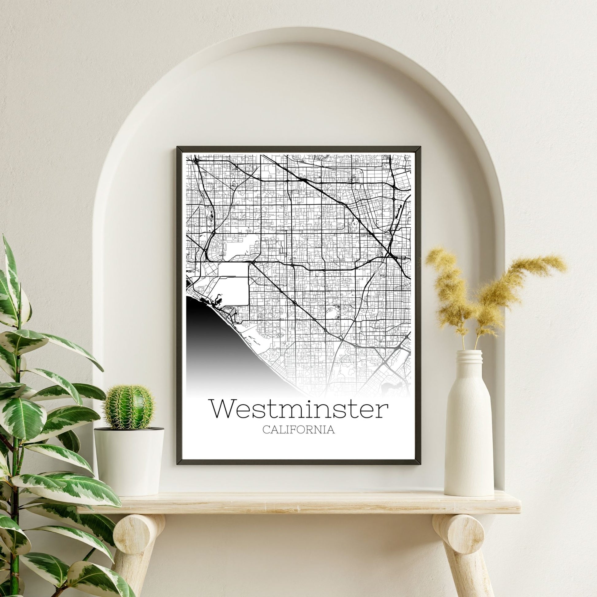 Westminster California City Map Poster - GroovyGrove