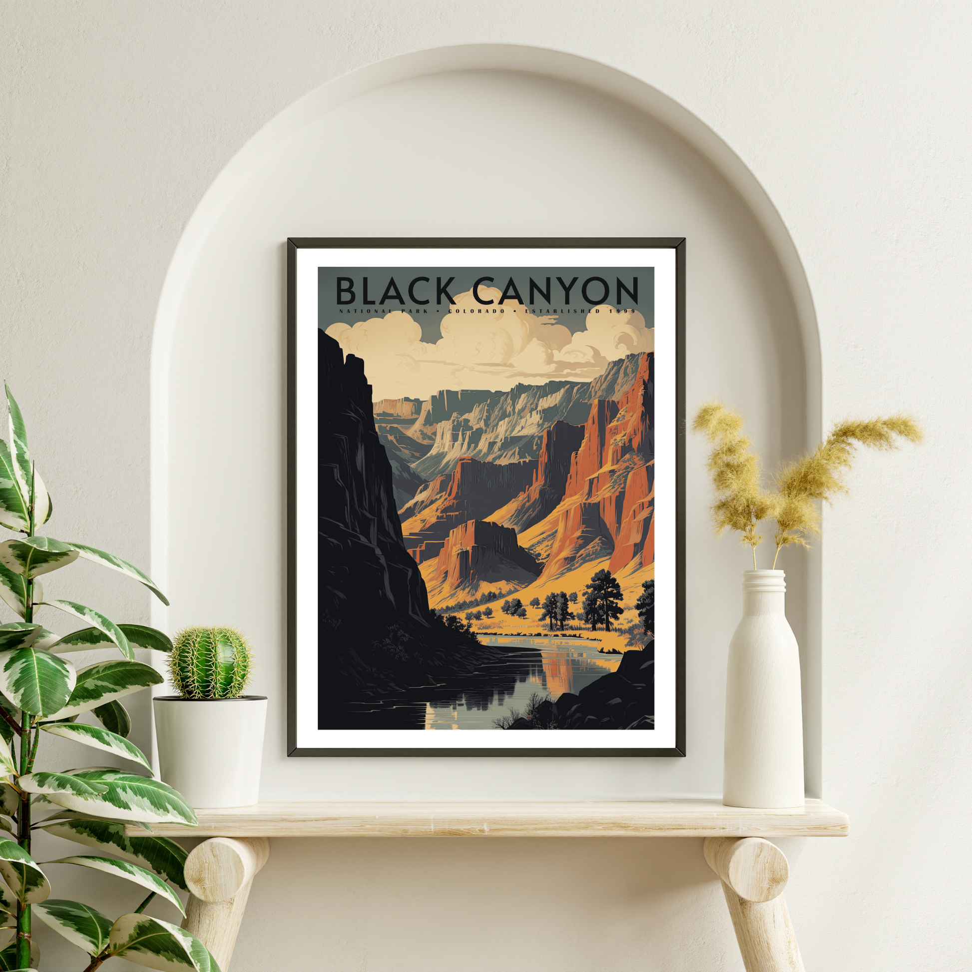 Black Canyon of the Gunnison National Park Vintage Poster - GroovyGrove