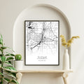 Joliet Illinois City Map Poster - GroovyGrove