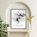 Jacksonville Florida City Map Poster - GroovyGrove