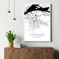 Concord California City Map Poster - GroovyGrove