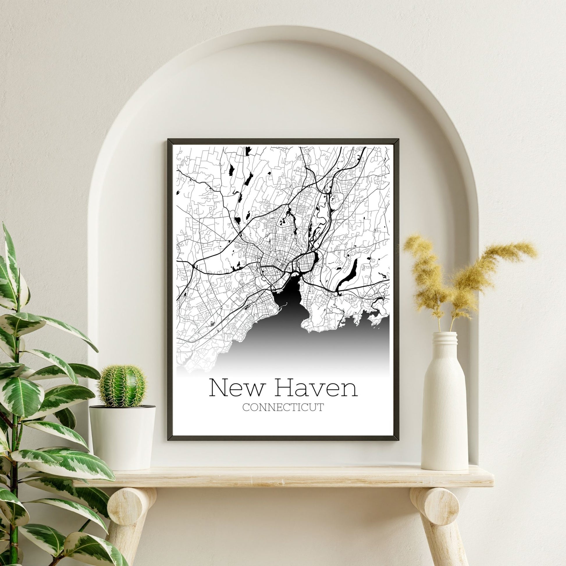 New Haven Connecticut City Map Poster - GroovyGrove