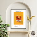 Sazerac Retro Cocktail Poster - GroovyGrove