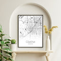 Olathe Kansas City Map Poster - GroovyGrove