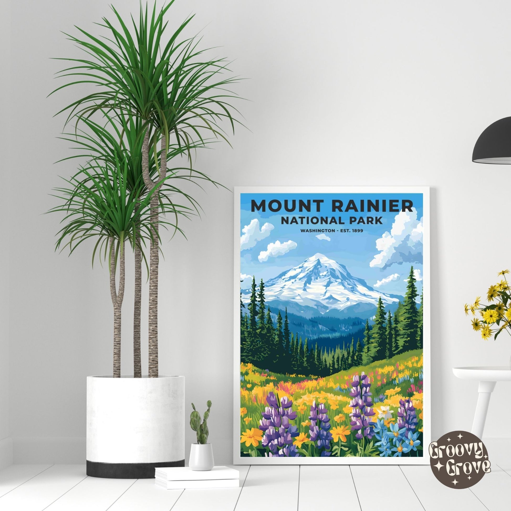 Mount Rainier National Park Poster - GroovyGrove