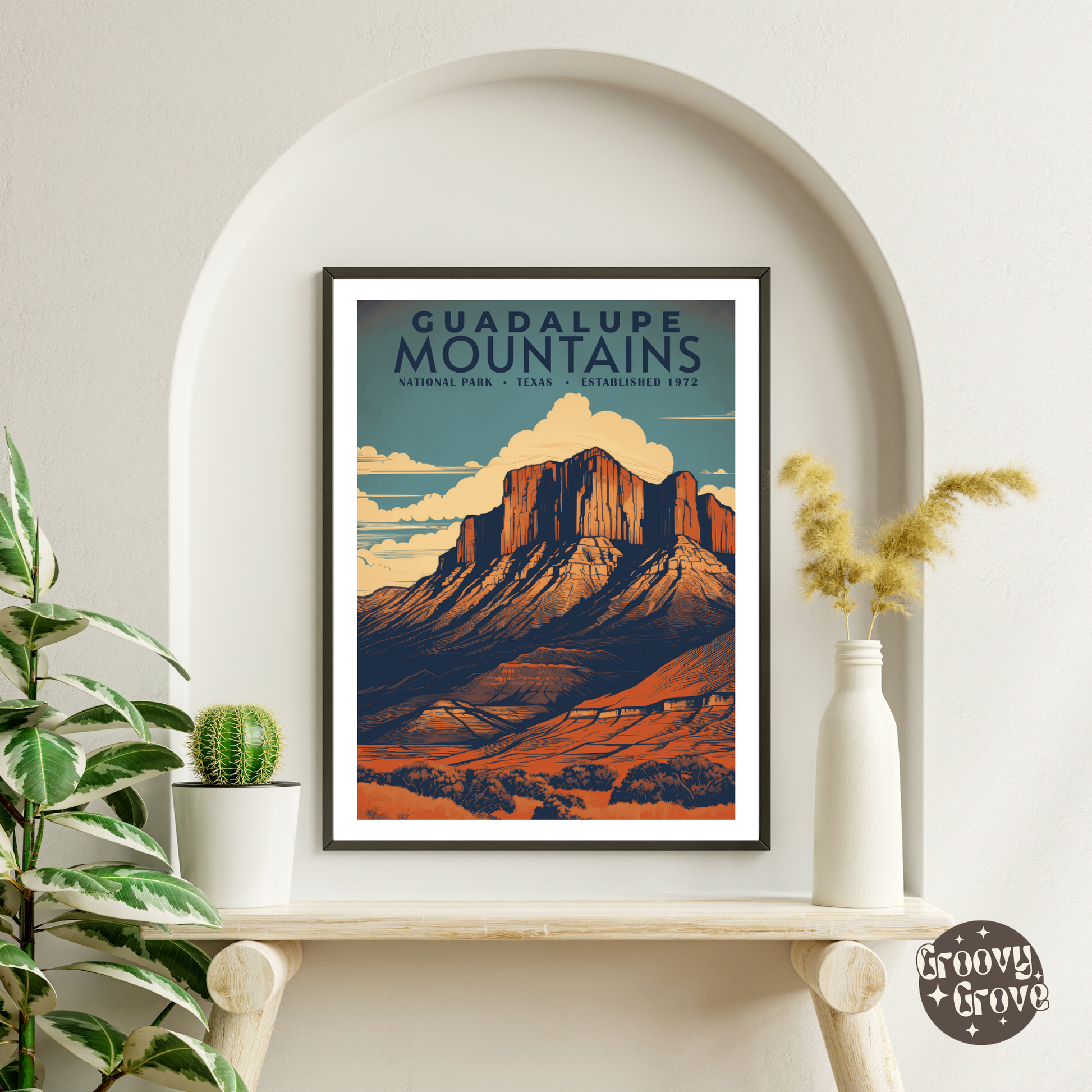 Guadalupe Mountains National Park Vintage Poster - GroovyGrove