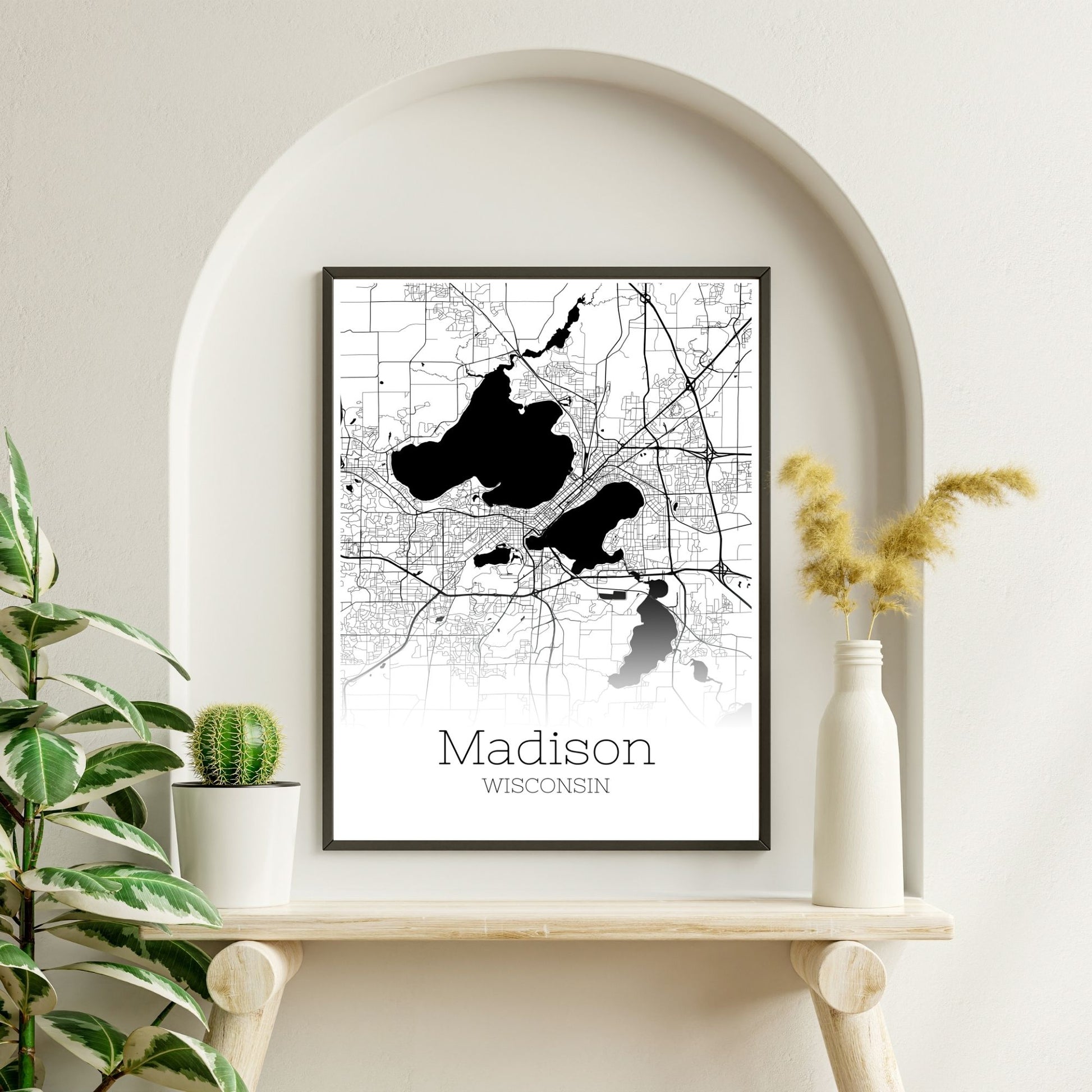 Madison Wisconsin City Map Poster - GroovyGrove