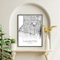 Lauderhill Florida City Map Poster - GroovyGrove