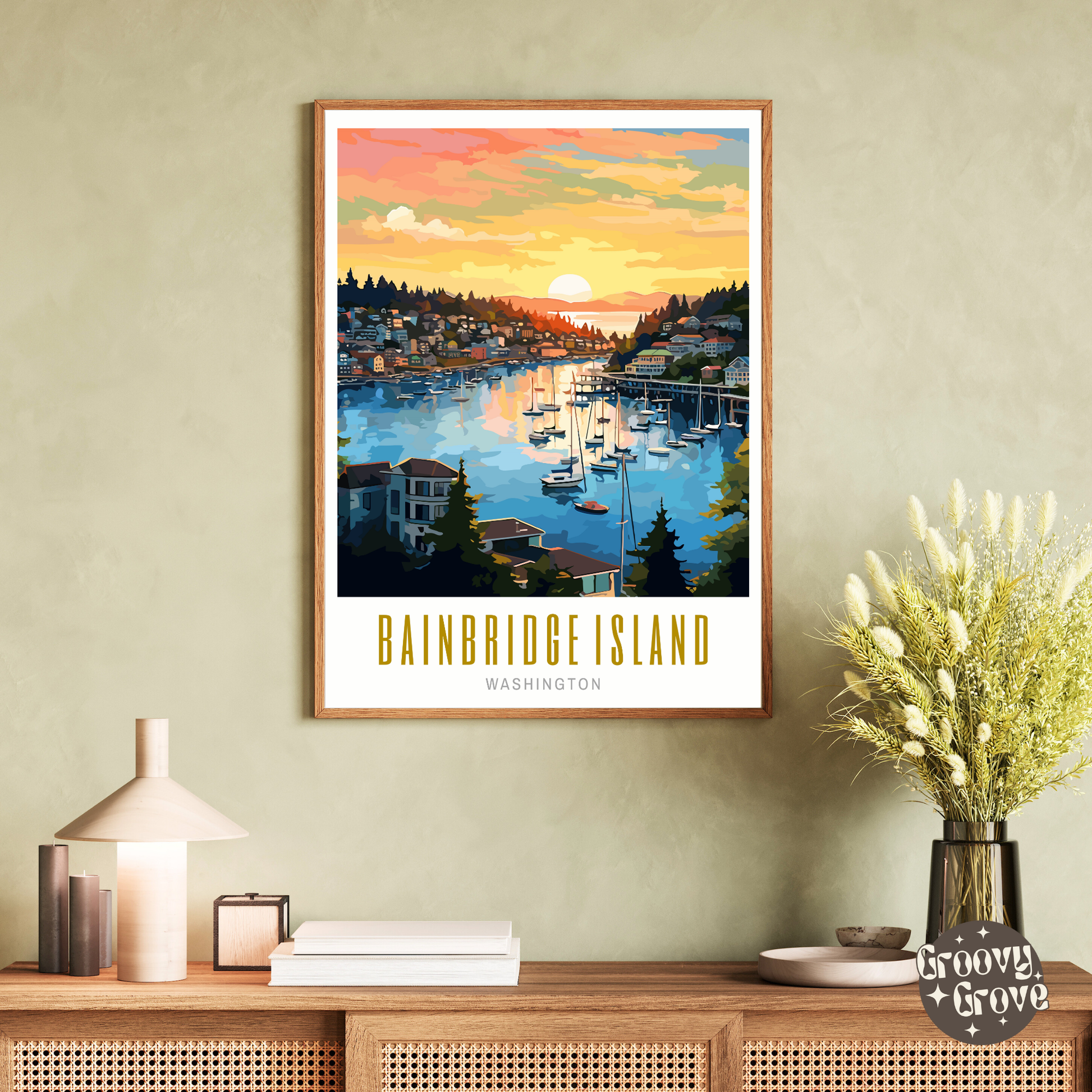 Bainbridge Island Washington Poster - GroovyGrove