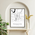 Noblesville Indiana City Map Poster - GroovyGrove