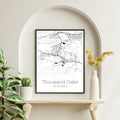 Thousand Oaks California City Map Poster - GroovyGrove