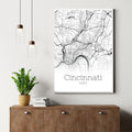 Cincinnati Ohio City Map Poster - GroovyGrove