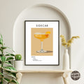 Sidecar Retro Cocktail Poster - GroovyGrove