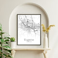 Eugene Oregon City Map Poster - GroovyGrove