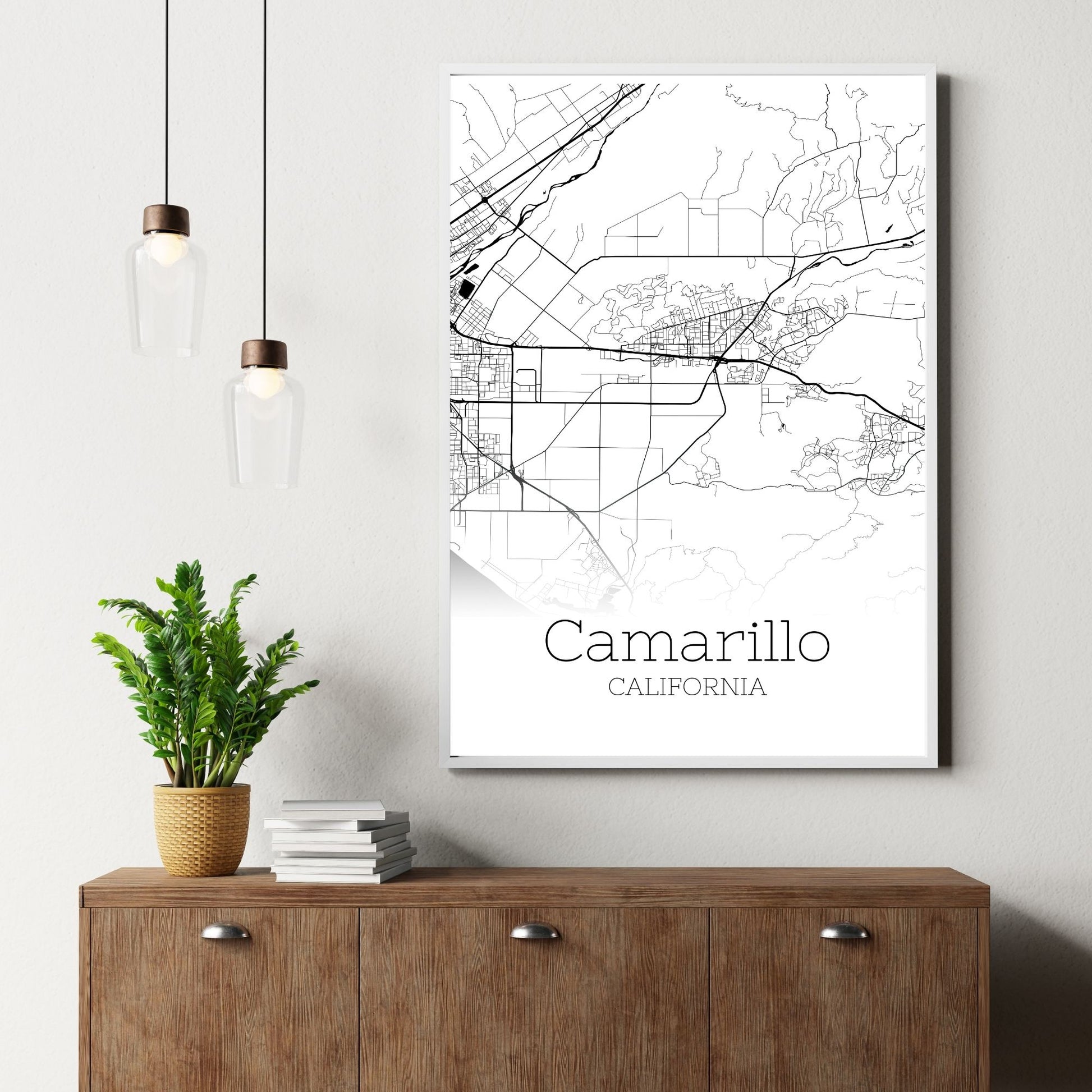 Camarillo California City Map Poster - GroovyGrove