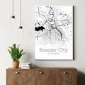 Bossier City Louisiana Map Poster - GroovyGrove