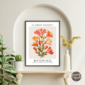 Wyoming Flower Market Poster - GroovyGrove