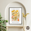 Kentucky Flower Market Poster - GroovyGrove