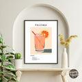 Paloma Retro Cocktail Poster - GroovyGrove