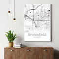 Broomfield Colorado City Map Poster - GroovyGrove