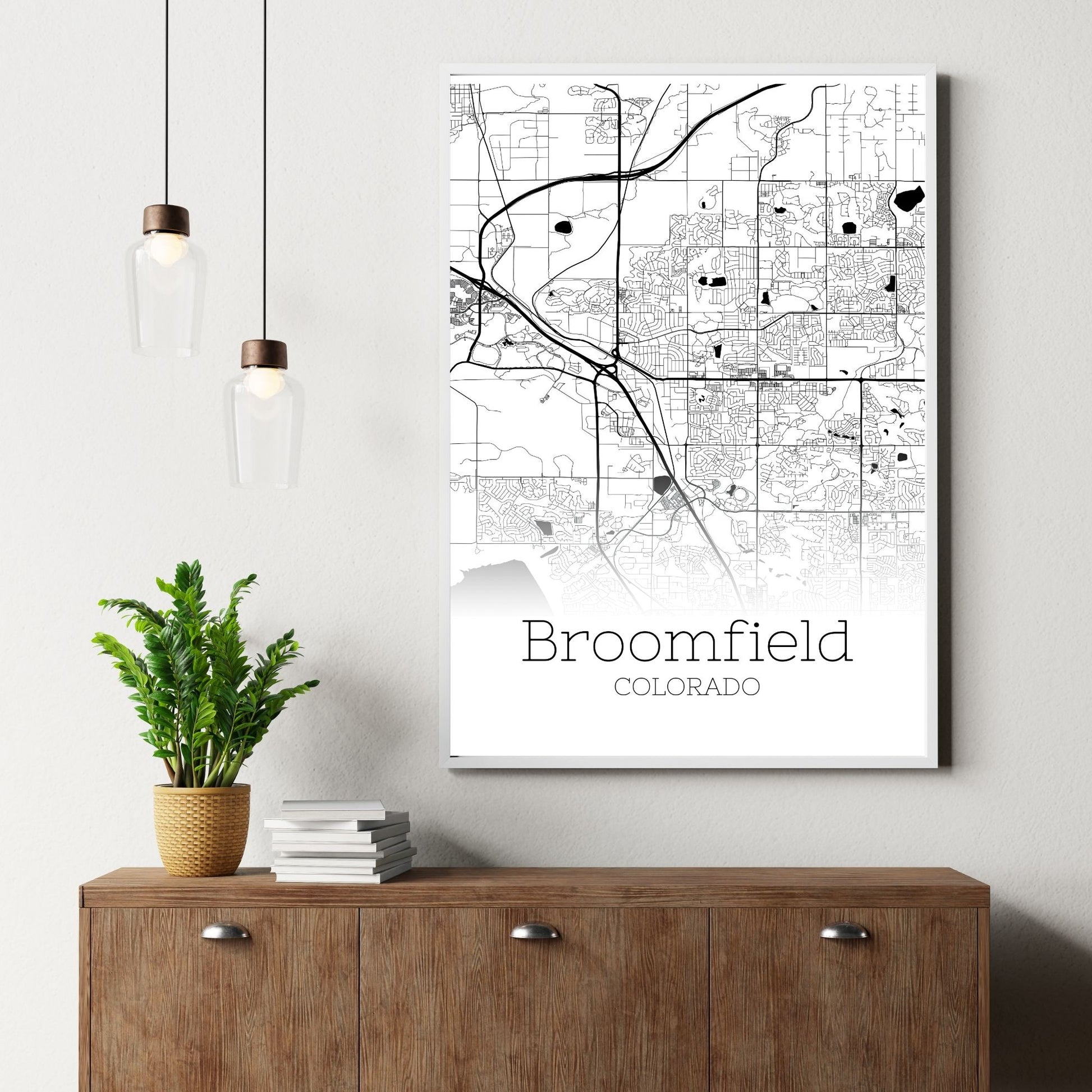 Broomfield Colorado City Map Poster - GroovyGrove