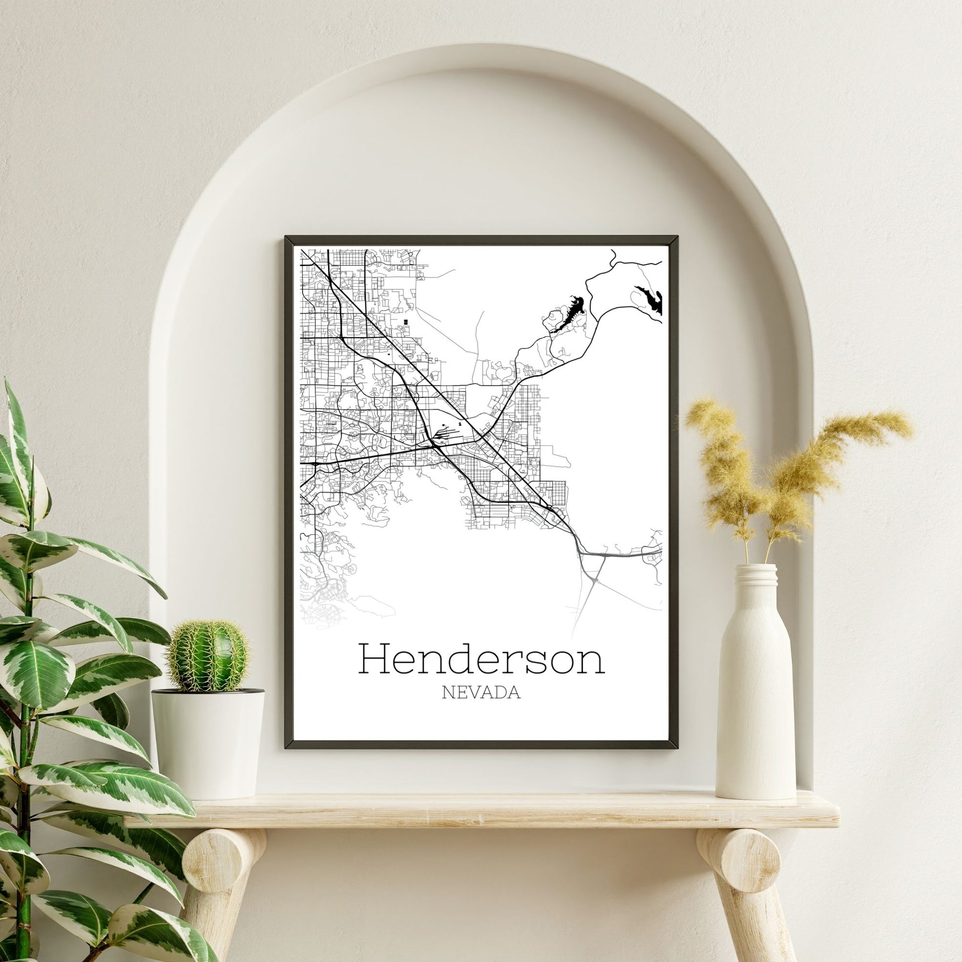 Henderson Nevada City Map Poster - GroovyGrove