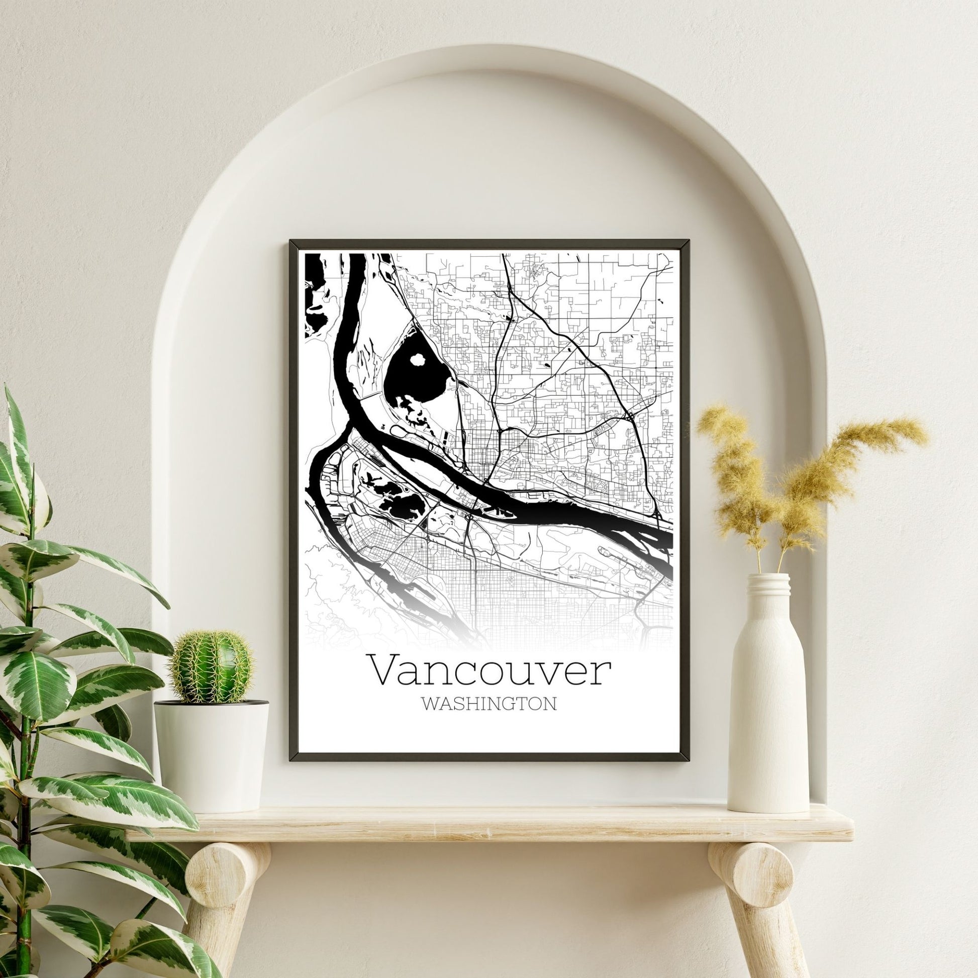 Vancouver Washington City Map Poster - GroovyGrove