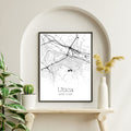 Utica New York City Map Poster - GroovyGrove