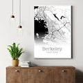 Berkeley California City Map Poster - GroovyGrove