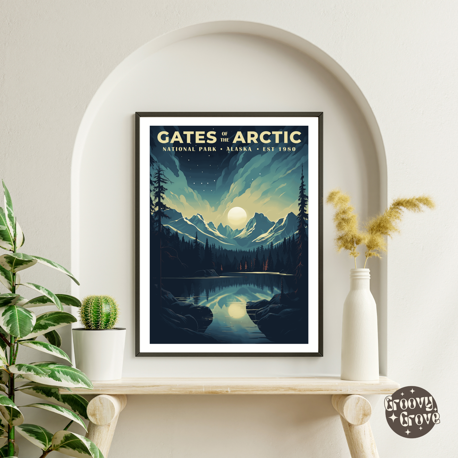 Gates of the Arctic National Park Vintage Poster - GroovyGrove